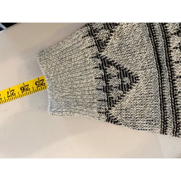 NWT Vintage C&A Sweater Crew Neck Pull Over Golf Scene Knit Design Gray XL - Picture 7 of 11